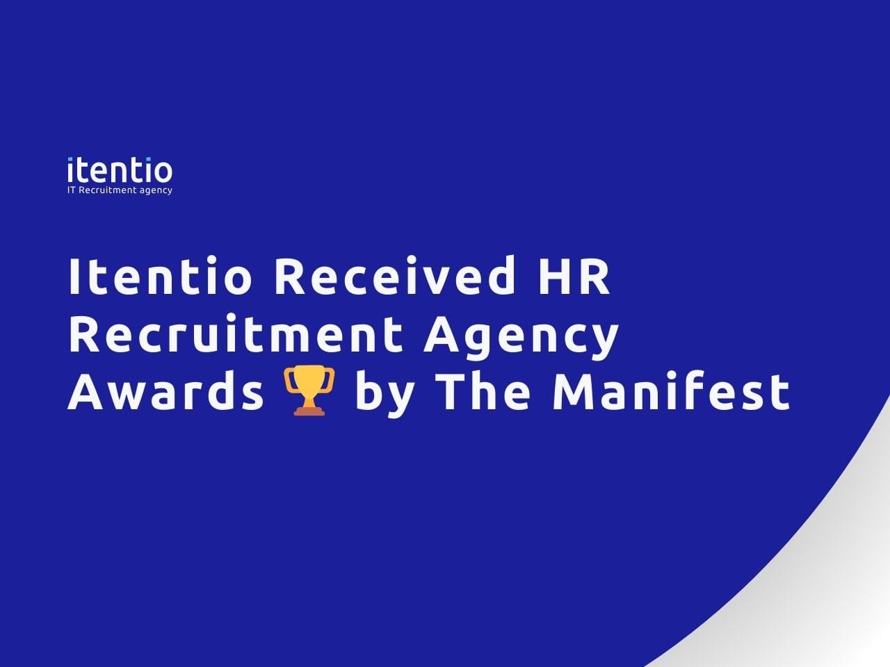 Itentio Received HR Recruitment Agency Awards by The Manifest